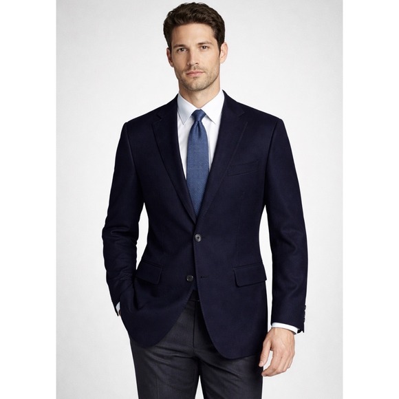 CHAPS by Ralph Lauren 100% Wool Blazer Sport Coat Jacket Navy Blue SZ 40R